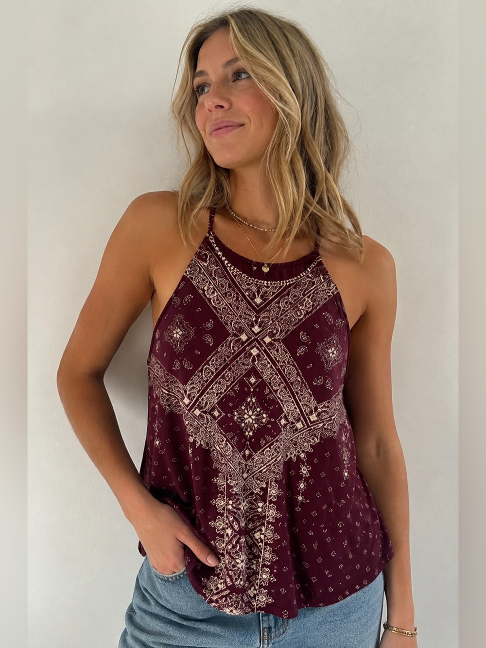 Maurices Deep Burgundy Tank Top